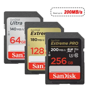 SanDisk Ultra Extreme Pro SD Card 128GB 64GB 32GB 512GB 256G 1T SD C10 Flash Memory Card SD U3 4K V30 Cards SDXC SDHC for Camera