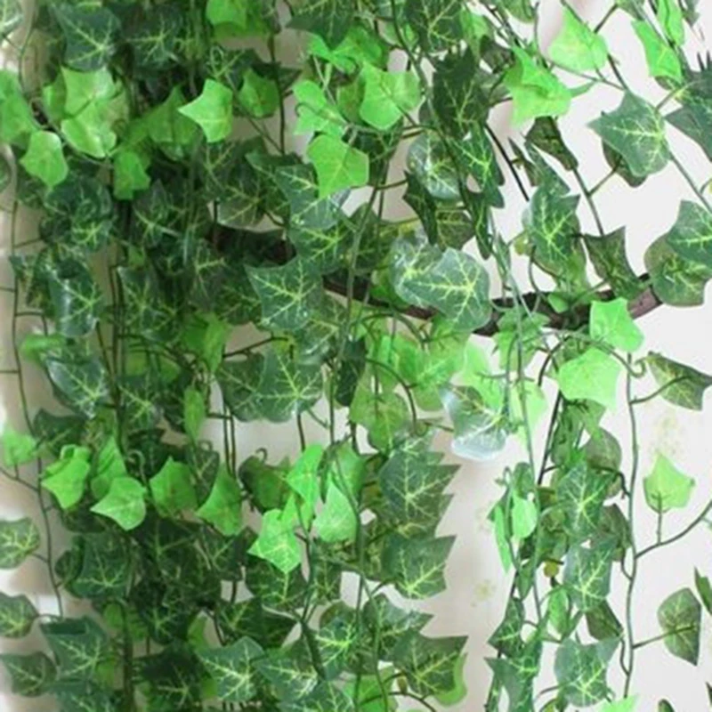 1pc Artificial Ivy Leaf Garland Plants Vine Fake Foliage office Internet cafe Home Room DIY Hanging Wall Decor Artificial Ivy Le – Image 5