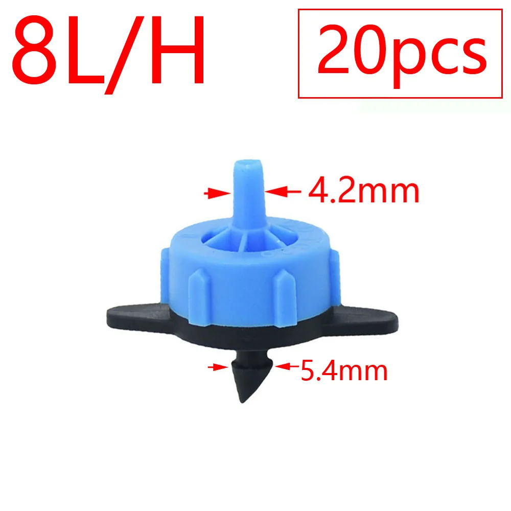 2L 4L 8L Dripper Irrigation 2/4-way Arrow Dropper Connector Cross Water Splitter Emitter Drip Arrow Micro Drip Irrigation System – Image 3