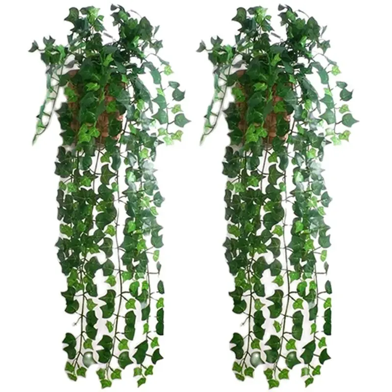 1pc Artificial Ivy Leaf Garland Plants Vine Fake Foliage office Internet cafe Home Room DIY Hanging Wall Decor Artificial Ivy Le