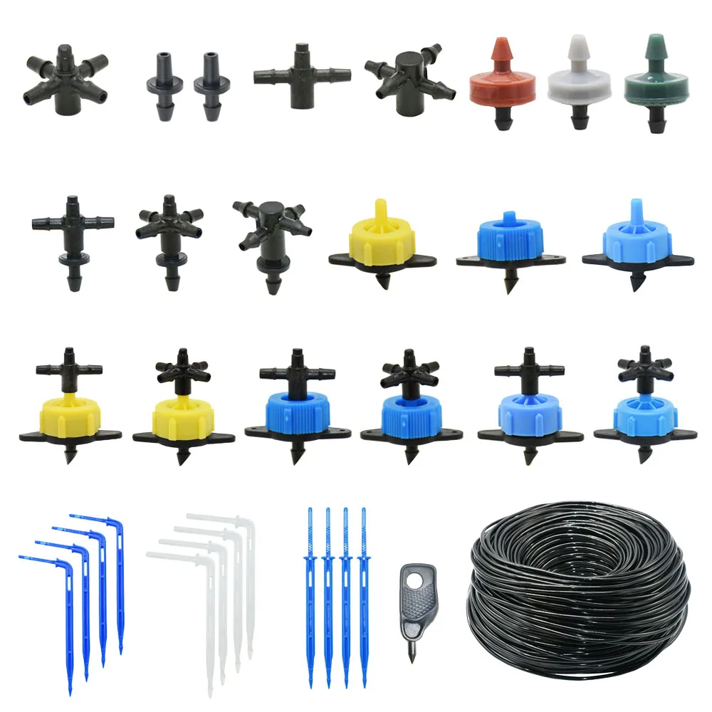 2L 4L 8L Dripper Irrigation 2/4-way Arrow Dropper Connector Cross Water Splitter Emitter Drip Arrow Micro Drip Irrigation System