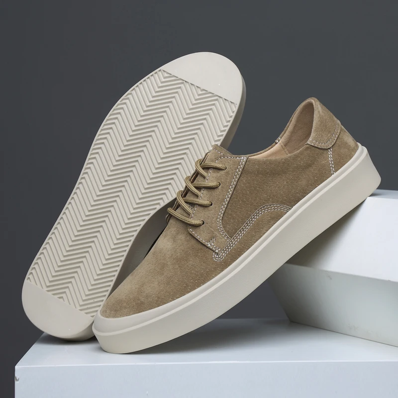 Fashionable Leather Increased Height British Shoes Anti Slip Outdoor Casual Shoes for Men's Office Men's Business Formal Shoes – Image 5