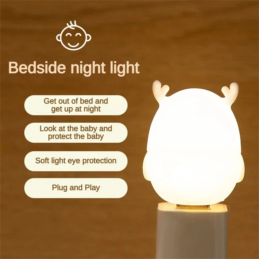 1pc USB Plug Lamp Mini Night Light Computer Mobile Power Charging Small Book Lamps LED Eye Protection Reading Lamp Gift – Image 2