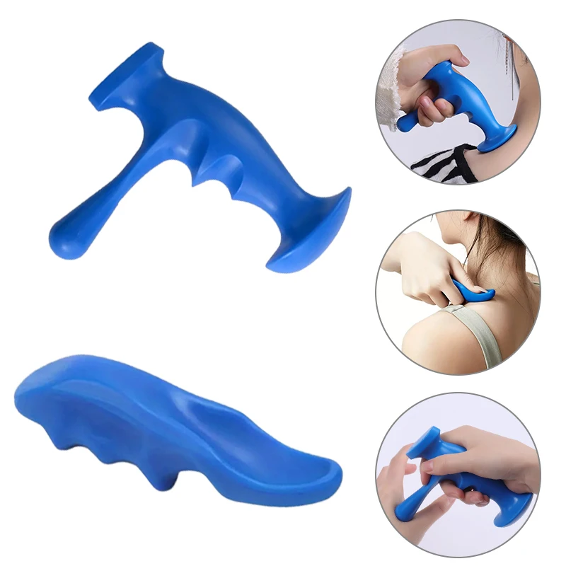 T-Shaped Deep Tissue Massage Ergonomic Design Handheld Massage Tools Full Body Acupressure Point Muscle Relaxation Massage Gun