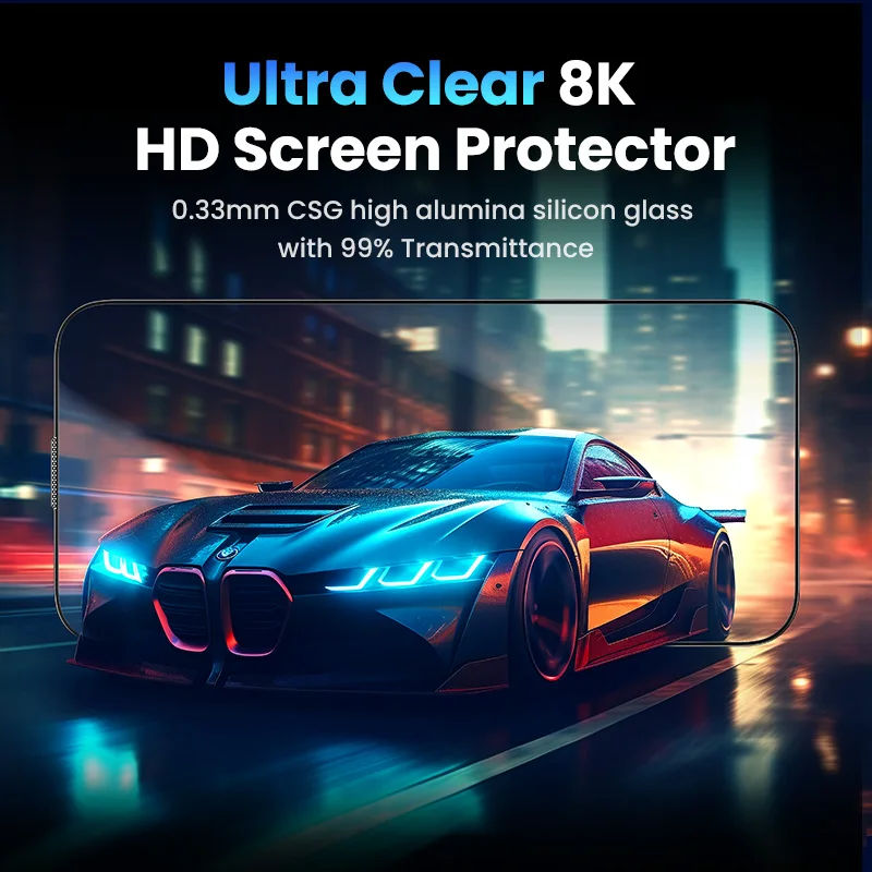 UGREEN for iPhone 16 15 14 13 12 Pro Max Screen Protector for iPhone 16 Plus Tempered Glass for iPhone 15 XR Glass 9D Films – Image 3