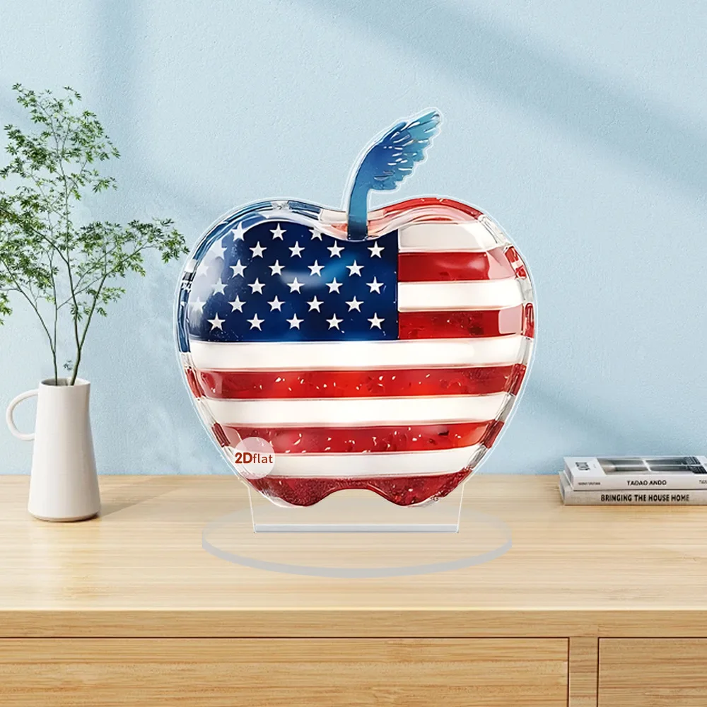 Crystal Apple Cherry Blossom Tree Inlaid Landscape Desktop Ornament Acrylic Home Bookshelf Decoration Creative Pattern Decor – Image 3