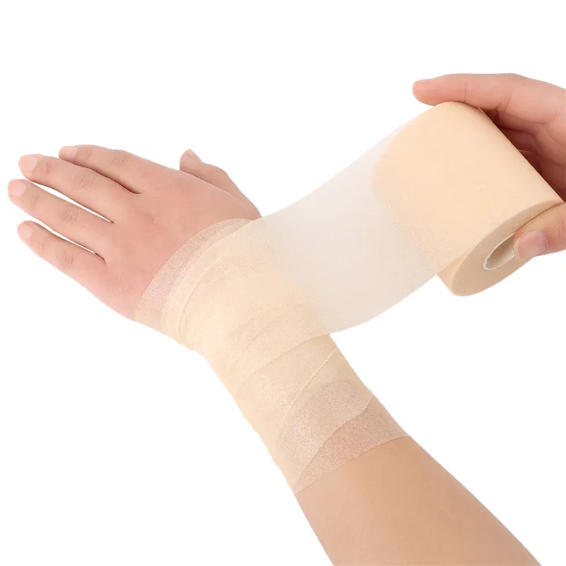 Foam Cotton Skin Film Self-adhesive Elastic Bandage Elbow Knee Skin Mask Film Foam Underwrap Sports Pre-Wrap for Athletic Tape – Image 5