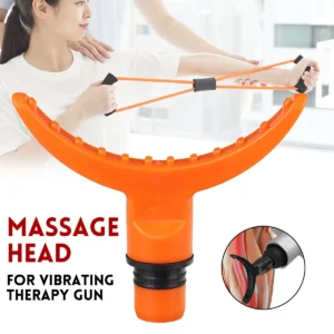 Universial Massager Guns Heads Part Attachments Massage Tip Adapter Extended Heads Black/Orange/Blue/Purple