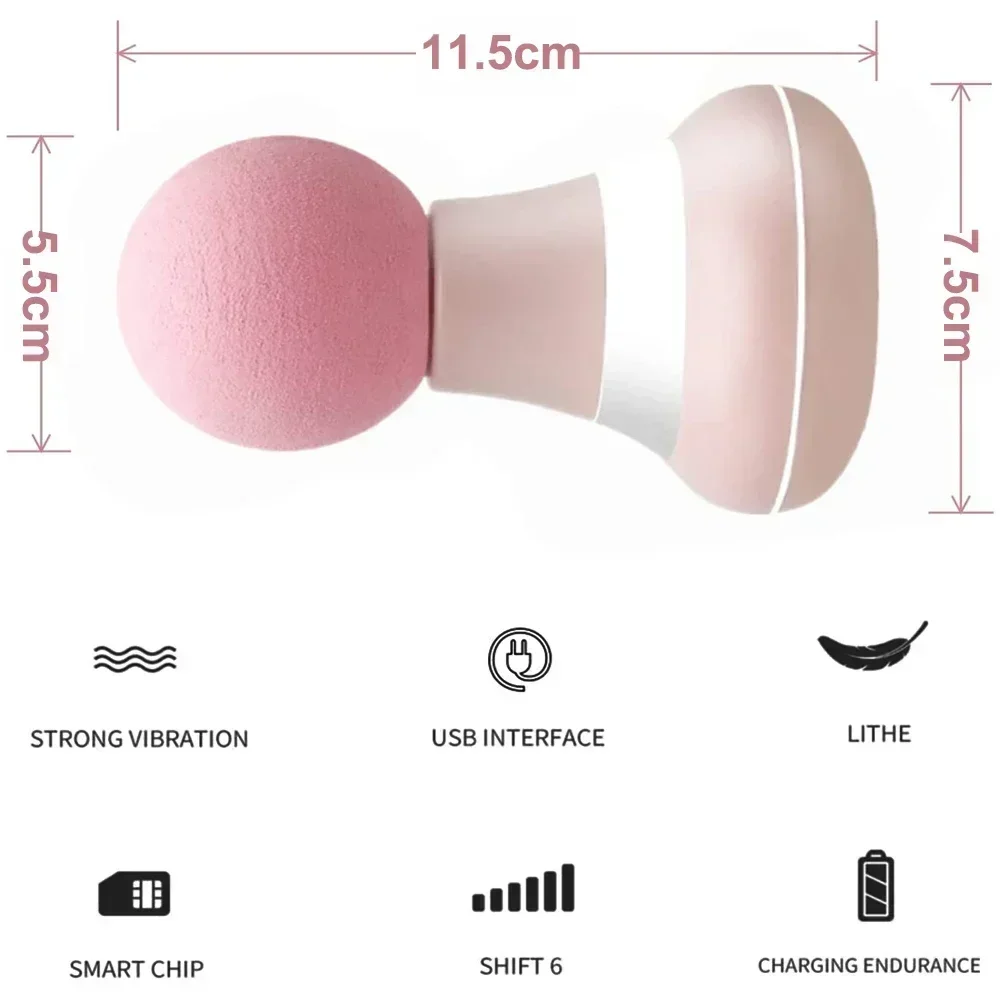 Mini Portable Massage Gun Deep Tissue Percussion Handheld Muscle Massager for Athletes Body Back Pain Relief – Image 4