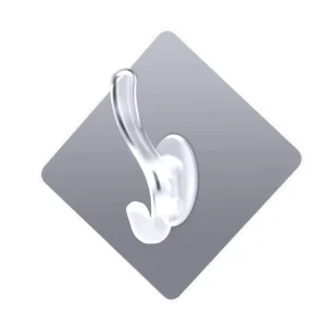 Multi-purpose Hook Waterproof Hook Home Decor Smooth Surfaces Compact Size PVC Material Solid Color Easy Installation