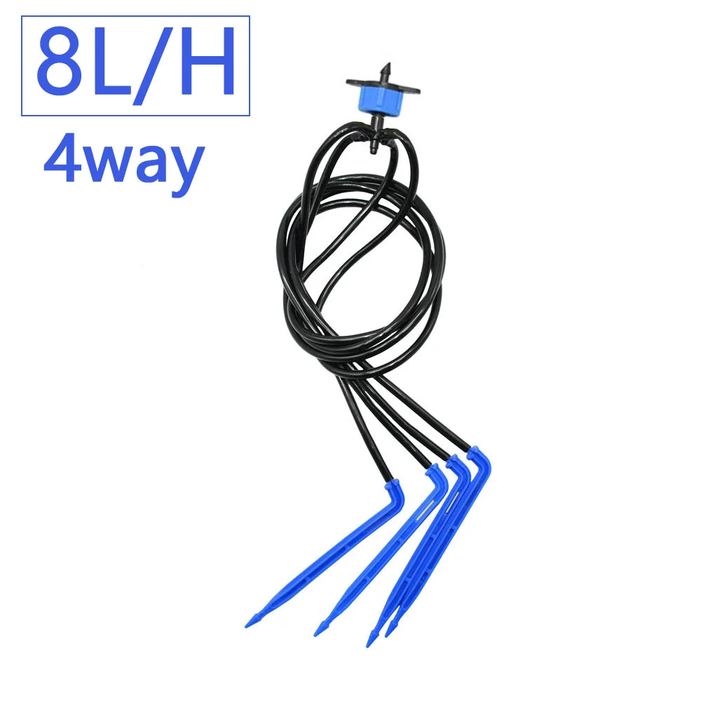 2L 4L 8L Arrow Dropper Emitter 1/2/4-Way Drip Micro Drip Irrigation Kit For Greenhouse Pot Garden Watering Saving Dropper – Image 4