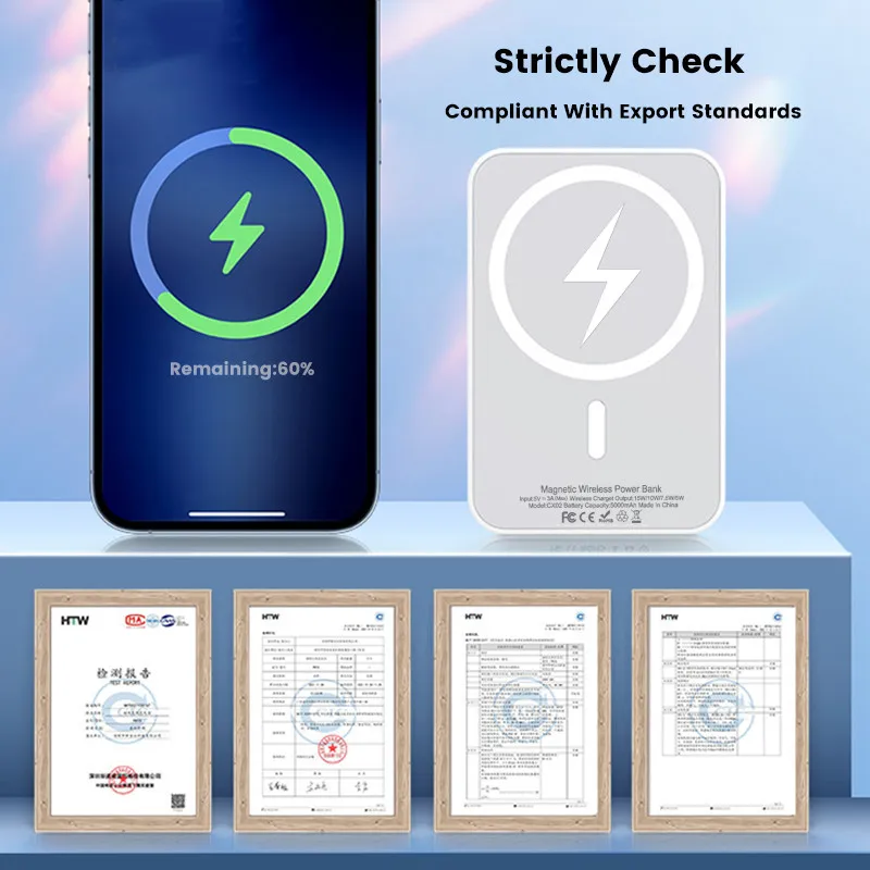 Magnetic Powerbank For Apple External Battery Type-C Prot Portable Wireless Charger for iPhone Magsafe Power Bank Spare Battery – Image 5