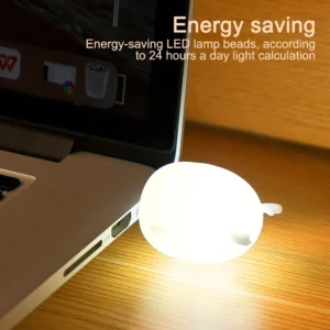 1pc USB Plug Lamp Mini Night Light Computer Mobile Power Charging Small Book Lamps LED Eye Protection Reading Lamp Gift