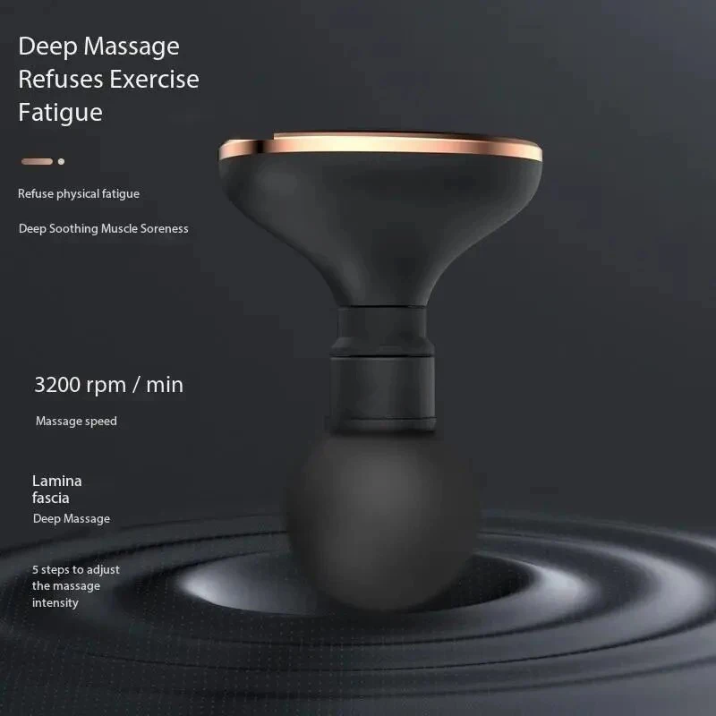 Mini Vibrating Fascia Gun Portable Silent Muscle Massager Motorized High Frequency Vibration Relaxation Artifacts – Image 4