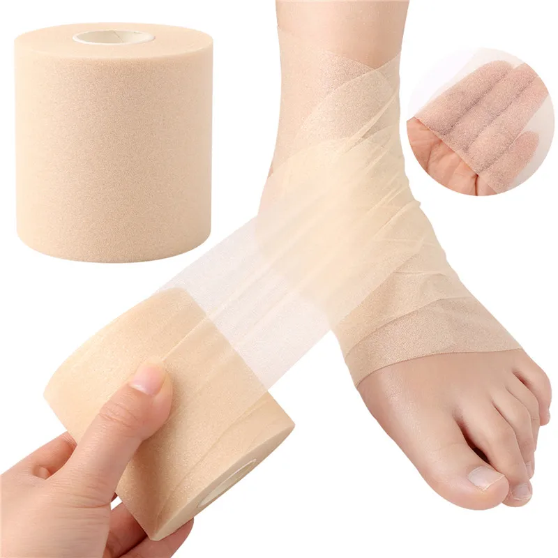Foam Cotton Skin Film Self-adhesive Elastic Bandage Elbow Knee Skin Mask Film Foam Underwrap Sports Pre-Wrap for Athletic Tape – Image 4