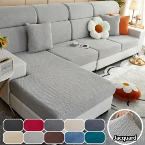 Jacquard Sofa Cushion Pad Cover 1pc Floral Adjustable Elastic Extensible Couch Cover Case 2025 Spandex Slipcovers