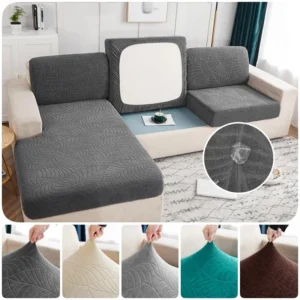 Splashproof Jacquard Sofa Cushion Cover For Living Room Anti-slip Anti-dust Thickening Elastic Sofa Cover Furniture Protector