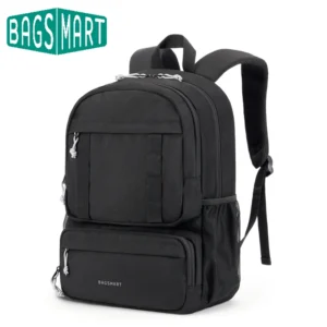 BAGSMART 15.6" Laptop Backpack College Travel Bookbag Daypack Ergonomic Lightweight Multi-Compartment WorkBag Computer Backpacks