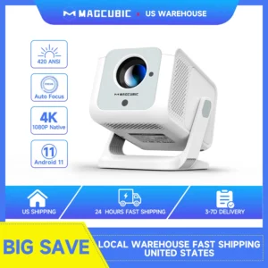 Magcubic HY310X Portable Projector 4K 420ANSI WiFi 6 Auto Focus Android 11 Projector Support Full HD 1080P Home Outdoor Cinema