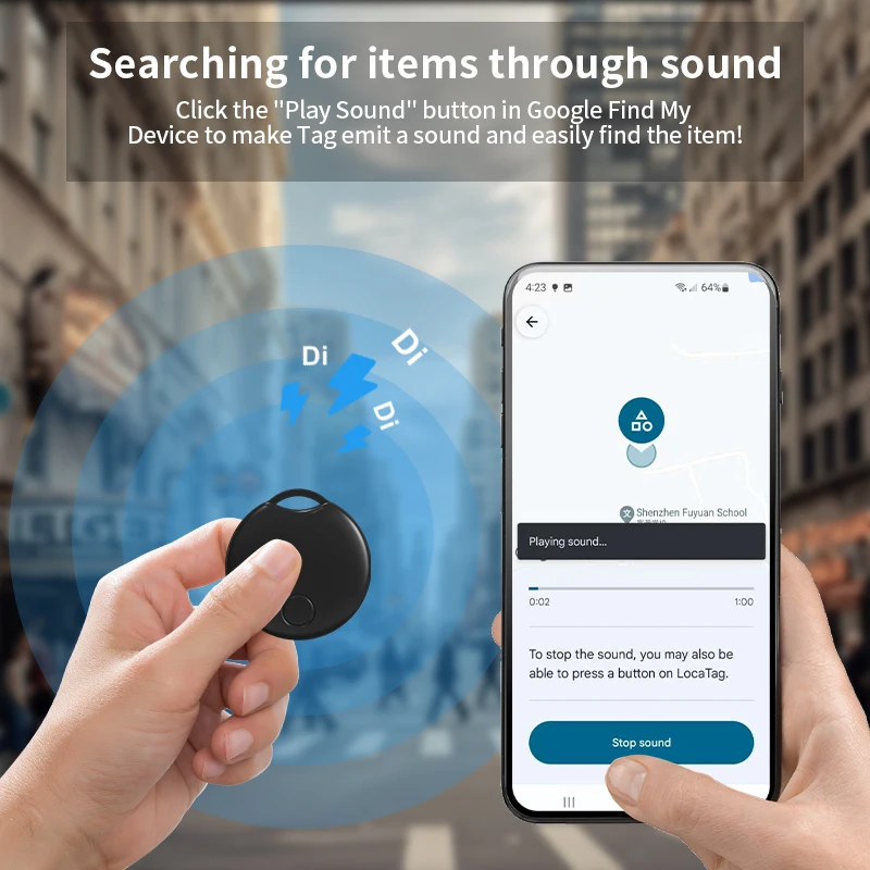 RSH Smart GPS Tracker for Android Tag Work With Android Google Find My App Key Finder Pet Locator Smart Tag for Xiaomi Samsung – Image 4