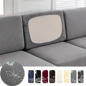 Waterproof Jacquard Sofa Cushion Cover Slipcover for Backrest Stretch Seat Cover Couch Cover 1/2/3/4 Seater Protector