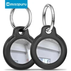 Case for Apple Air tag Holder with Keychain, Hard PC Anti-Drop Airtags Key Chain Hard PC AntiDrop Airtags Key Chain Air tag Case