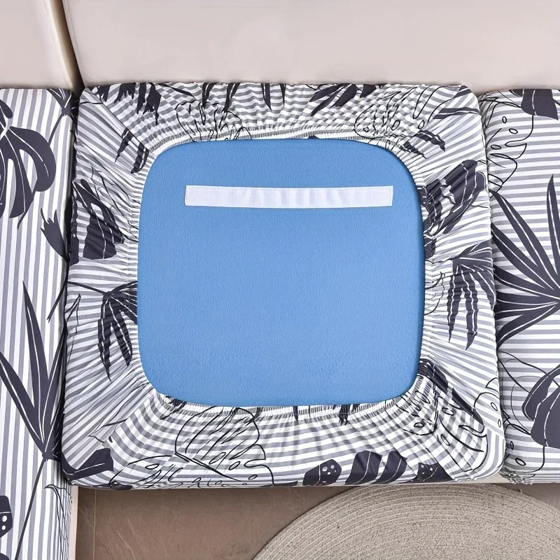 Elastic Sofa Seat Cushion Cover for Living Room Stretch Floral Printed Armchair Couch Cover Corner L-shape Removable Anti-dust – Image 5