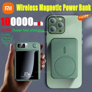 Xiaomi 100000mAh Magnetic Wireless Power Bank 22.5W Fast Charging Portable Emergency Back Clip Battery for iphone Huawei Samsung