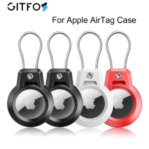 AirTag Holder-Air Tag Keychain Case Robust 360 Protective for Apple AirTags Holder for Luggage Backpack Keys AirTag Accessorie