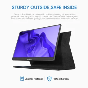 Arzopa 15.6'' FHD 1080P Portable Monitor with HDMI USB IPS Second Monitor External for PC Laptop Mac Swi tch Xbox ps4,S1 Table