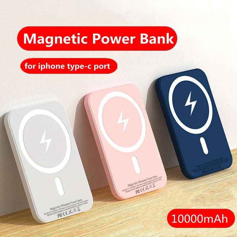 Magnetic Powerbank For Apple External Battery Type-C Prot Portable Wireless Charger for iPhone Magsafe Power Bank Spare Battery – Image 2