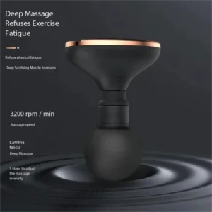 Mini Vibrating Fascia Gun Portable Silent Muscle Massager Motorized High Frequency Vibration Relaxation Artifacts