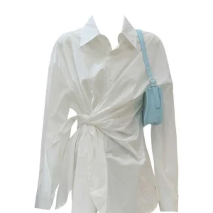 2025 Summer Women Old Money French Vintage Long Sleeve Shirts Design Blouses Office Lady Tops Stylish Tide Solid Color Simple