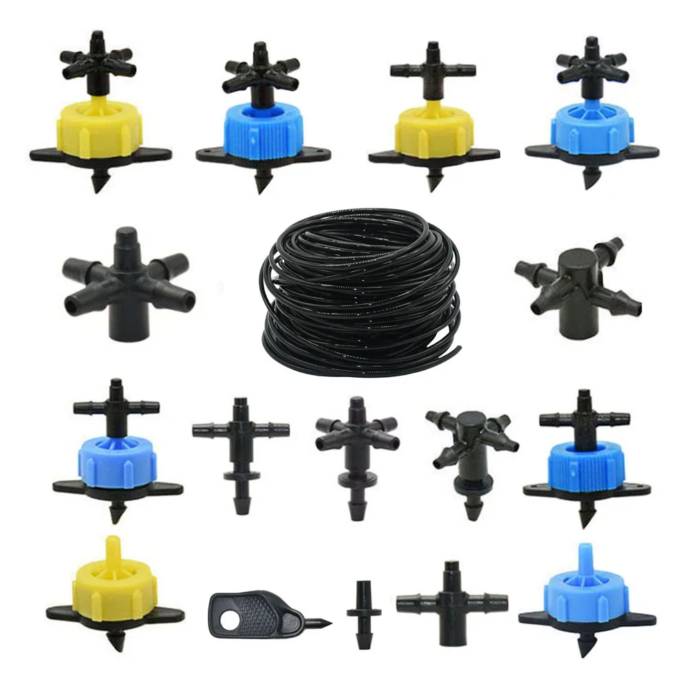 2L 4L 8L Irrigation Drippers Fitting 2/4-way Arrow Dropper Connector Cross Water Splitter Emitter Micro Drip Irrigation System