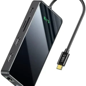 Type C Docking Station Dual HDMI + VGA Four Different Display Displaylink Casting Screen Converter for Computer Android Phone