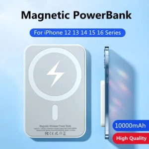 Magnetic Powerbank For Apple External Battery Type-C Prot Portable Wireless Charger for iPhone Magsafe Power Bank Spare Battery