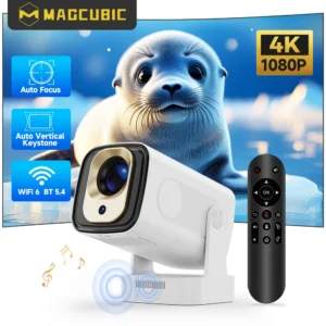 Magcubic HY310 Android 11 Projector 4K Native 1080P Auto Focus Native 330ANSI Dual Wifi BT5.4 Air Mouse Voice Home Outdoor Movie