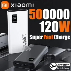 XIAOMI 120W Power Bank 50000mAh High Capacity Fast Charging Powerbank Portable Battery Charger For iPhone Samsung Huawei Hot