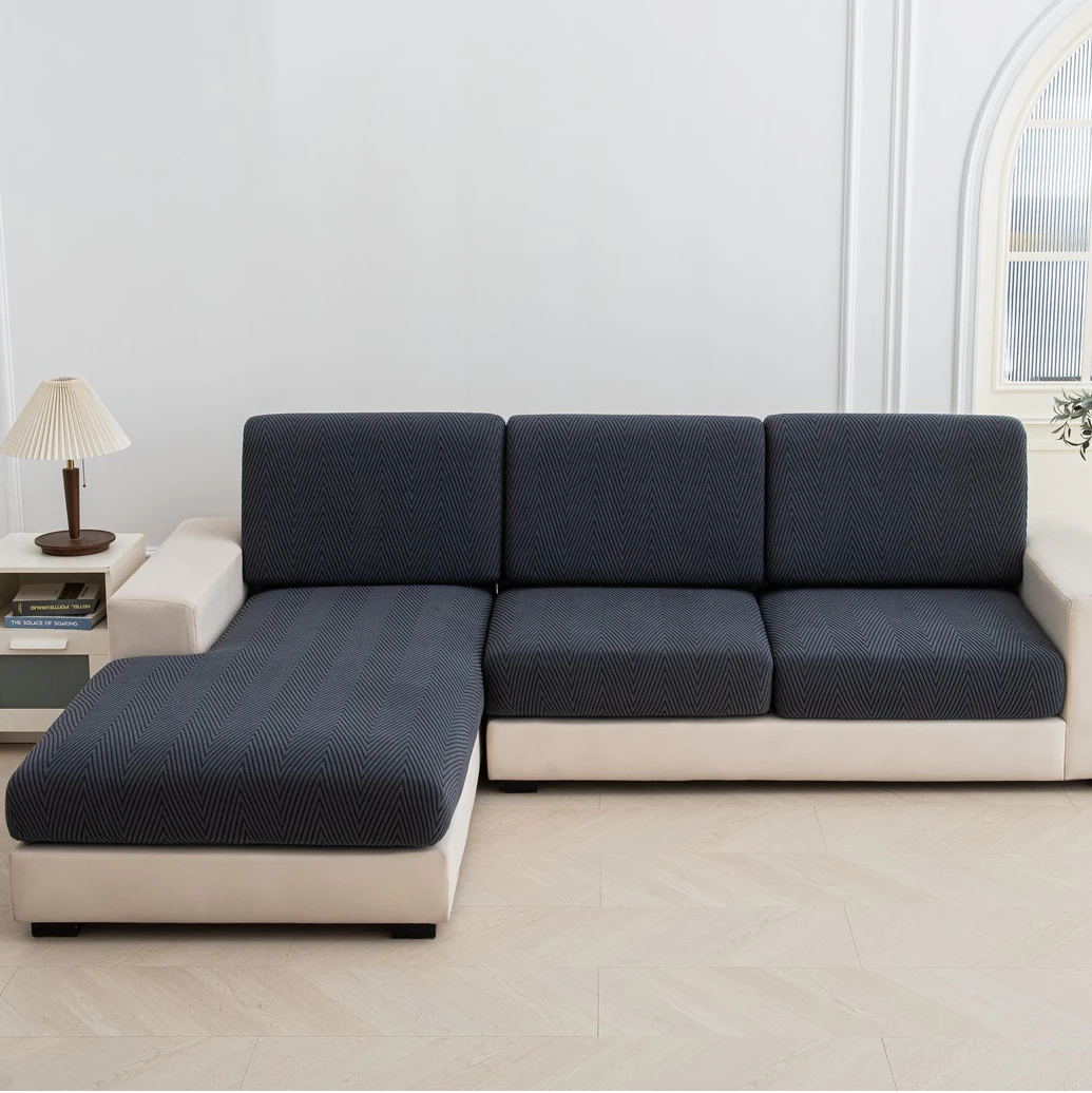 1pc Jacquard Sofa Seat Cover Elastic Thicken Sofa Couch Cover for Sofa Covers Protector Anti-dust Removable Sofa Cushion Cover – Image 3