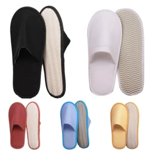 Women Indoor Slipper travel portable Spa Hotel Slipper Spring Summer shoes Woman House Flat Floor Soft Silent Slides for Bedroom