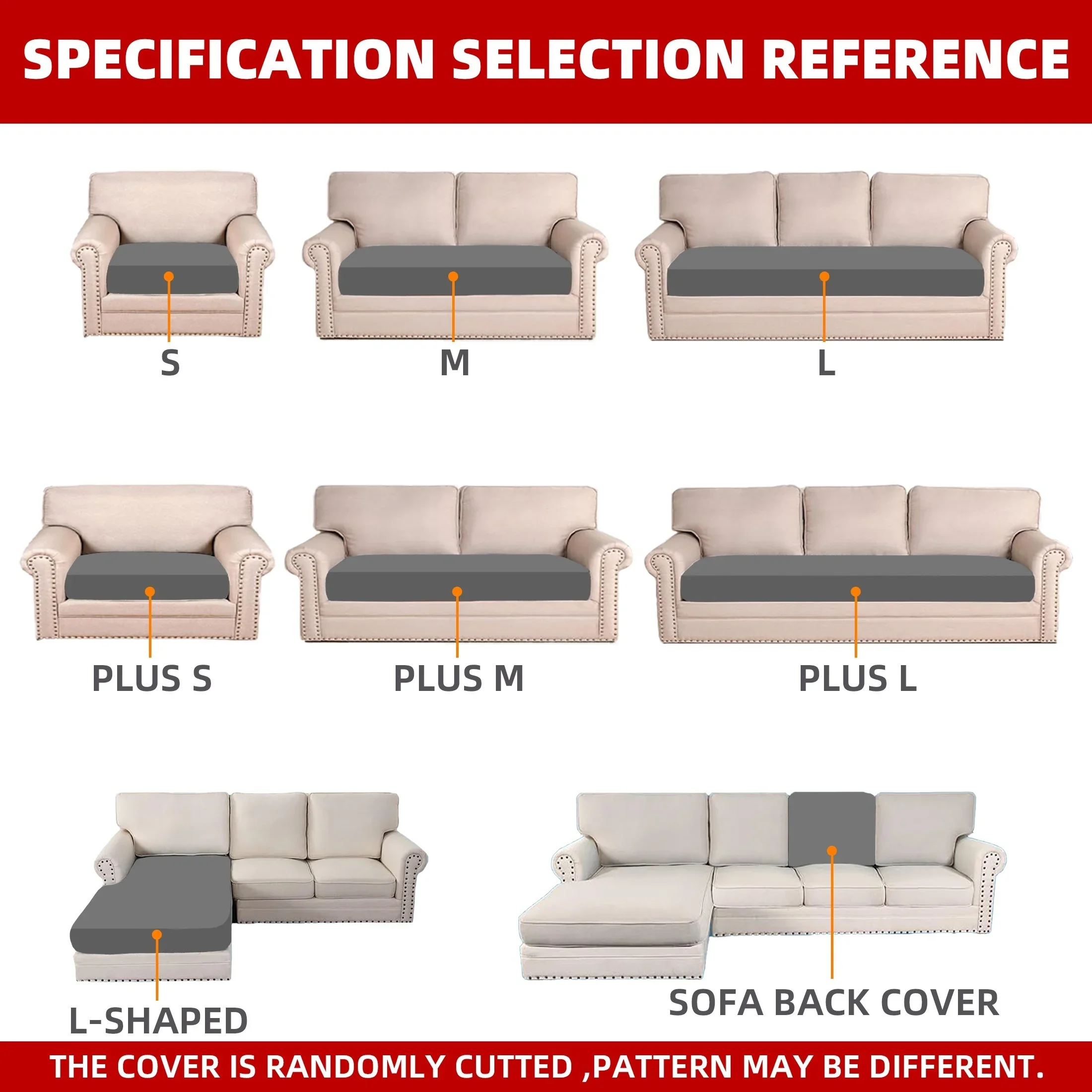 Elastic Sofa Seat Cushion Cover for Living Room Stretch Floral Printed Armchair Couch Cover Corner L-shape Removable Anti-dust – Image 3