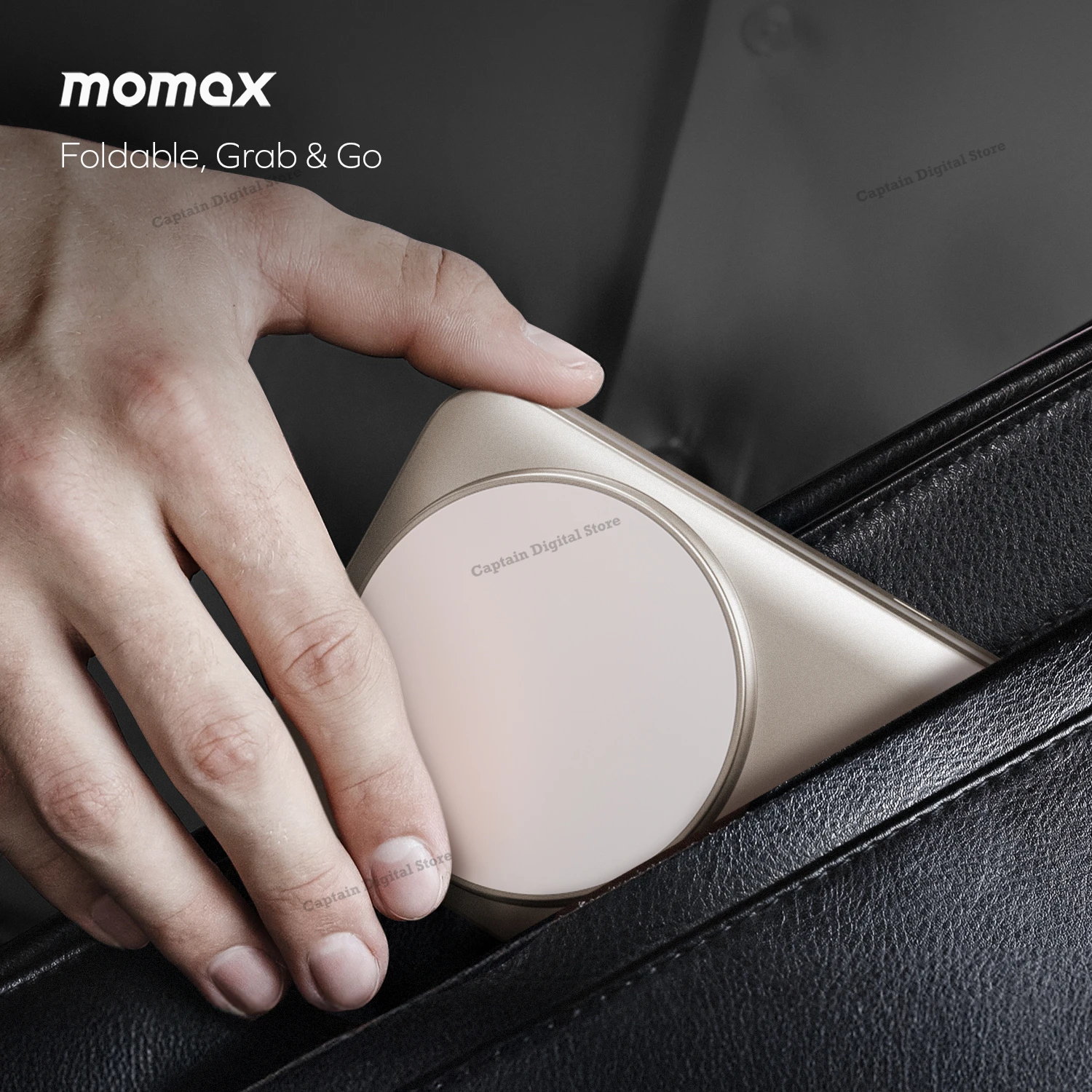 MOMAX 3-in-1 Foldable Qi2 15W Magnetic Wireless Charging Stand Fast Charging Station for iPhone AirPods Apple Watch – Image 4