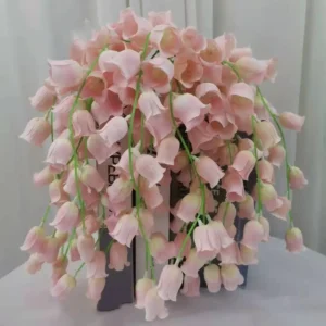 9 Heads Simulation Small Orchid Elegant DIY Lantern Fake Flowers Silk Cloth Realistic Artificial Flower Living Room