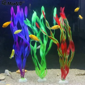 Artificial Seaweed Water Plants for Aquarium Plastic Fish Tank Plant Water Weeds Ornament Grass Viewing Decorations Accessories